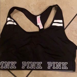 PINK Victoria’s Secret Sports Bra black white